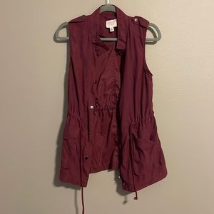 Maroon vest